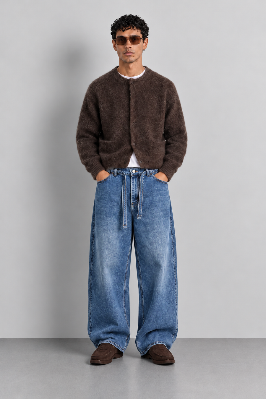 Baggy Jeans – Drawstring Blue